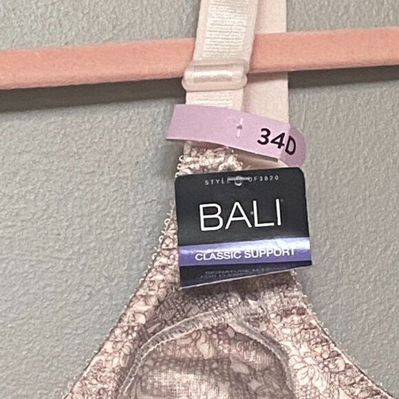 Bali Women's Double Support‎ Wire-Free Bra 34D NWT - Picture 6 of 8